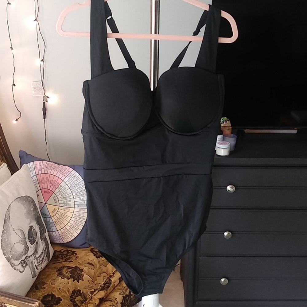Black One Piece Swimsuit